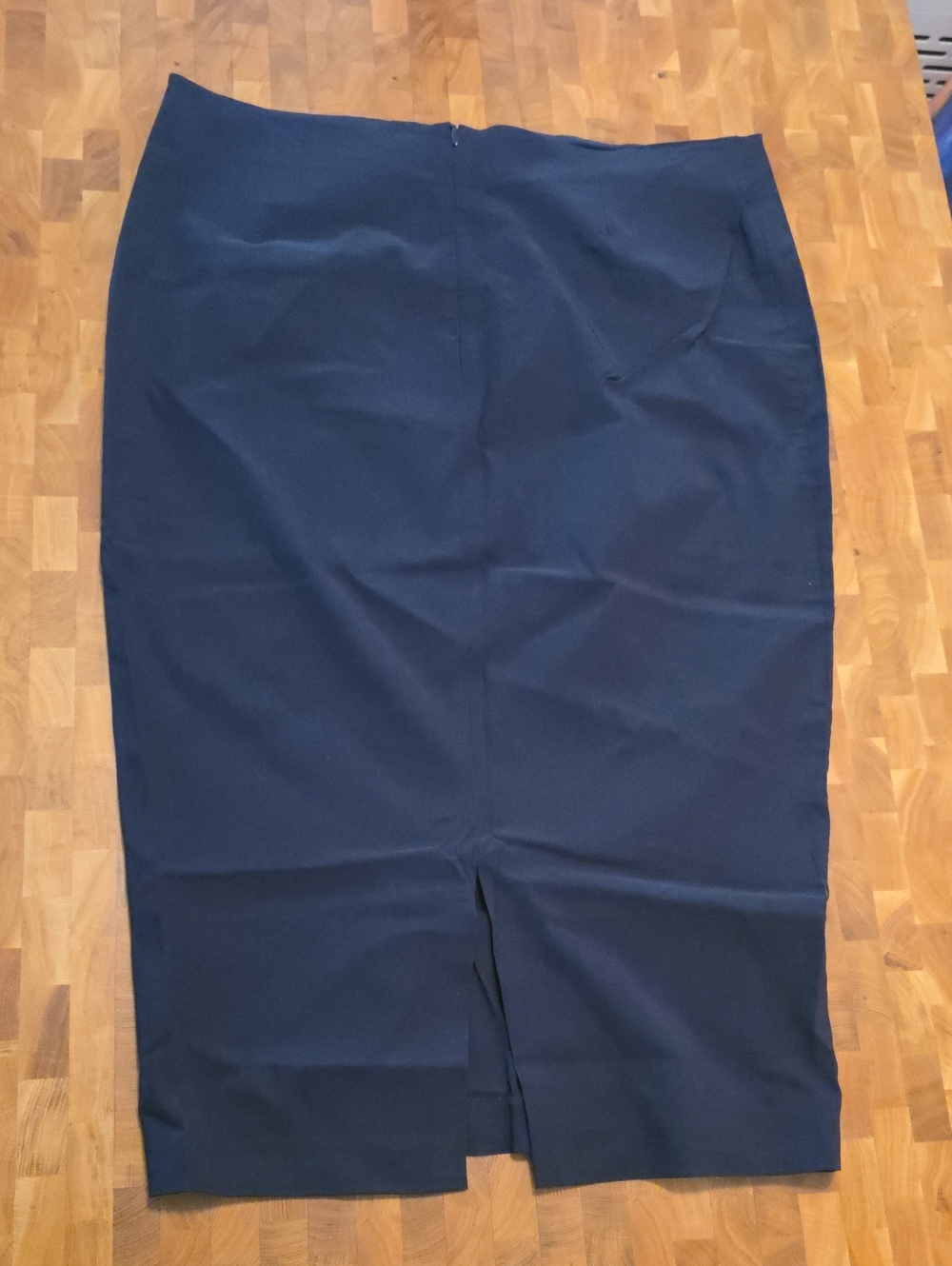 ASOS Navy Pencil Skirt with Back Vent